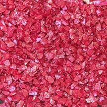 Tahtakale Toptancı Epoksi Mum Dekoratif 2-4 Mm Arlığında Gerçek Cam Kırığı 50 Gr Kırmızı