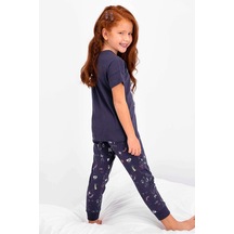 Roly Poly 2451 Kız Çocuk Be Happy Stay Cool Kısa Kol Pijama Takımı 001