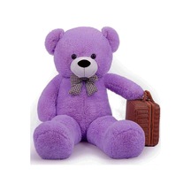 Rengarenk Papyonlu Peluş Ayıcık - 90 CM