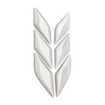 Redlinegrafik Motosiklet Reflektif Gümüş Beyaz 3D Sticker