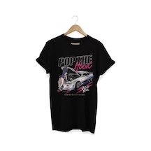 Pop The Hood Baskılı Siyah T-shirt Siyah
