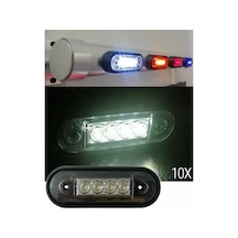 Ahmet Otomotiv Krom Boru Ledi Beyaz Renk 12v-24v