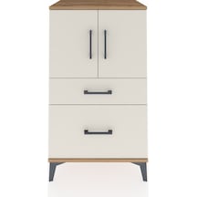 Hyperion Komodin 2 Raflı 2 Çekmeceli 2 Kapaklı 60x44x106 Çam-aytaşı Atlas Çam