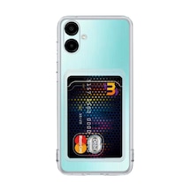 Samsung Galaxy Uyumlu A06 Kılıf Kart Şeffaf Silikon - Şeffaf Renk