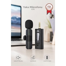 Delux Serisi Konuşma Aleti Yayın Aracı Mini Yaka Mikrofonu Aux K35