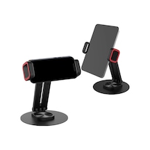 Jmary Mk-63 Ayarlanabilir Katlanabilir 360 Derece Dönebilen Telefon Ve Tablet Standı Siyah
