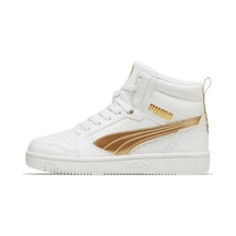 Puma Rebound V6 Metallic Dream 397474 01 Kadın Sneaker Ayakkabı Beyaz Altın 36-40 Beyaz - Altın