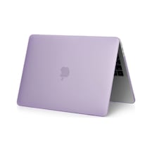 Arabulalaca Macbook Pro 16" A2141 A2142 Mat Hardcase Kılıf Mor
