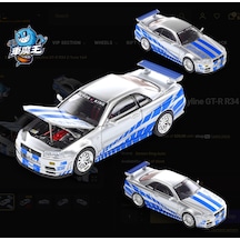 Demon King Nissan Skyline Gtr R34 Z-tune 1/64 Pleksi