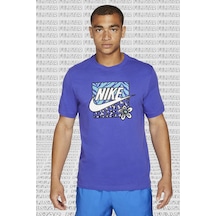 Nike Sportswear High Summer Graphic Short Sleeve Tee Purple Mor Unisex Tişört Mor