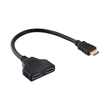 Hdmı Çoklayıcı 1 Giriş 2 Çıkış Splitter 1080p Full Hd Görüntü Dağıtıcı Adaptör Tv Monitör Projeksiyon İçin Çoğaltıcı Hdmı Splitter Aynı Görüntü Aktarımı Zr158