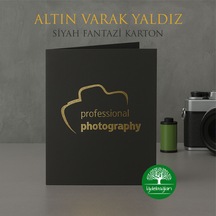 200 Adet Hazır Vesikalık Kabı / Siyah&altın