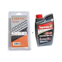 Orac Kesik Zincir 91 1.3mm 28.5 Diş Köşeli  + 1 Litre Zincir Yağı