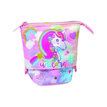 Dream Vest Çiçekli Unicorn Ayarlanabilir Kalem Çantası Çok Renkli