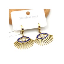 Çelik Mineli Göz Halka Küpe