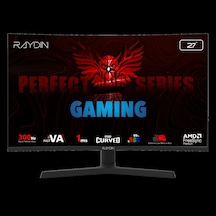 Raydın Eg27rfa-300hz, 27", 1ms, 300hz, Full Hd, 2xhdmı, Dp, Hoparlör, Va Led, R1500 Curved, Yüksekli