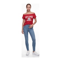 CEMO Kadın Yüksek Bel Skinny Fit Jean Pantolon 26k6-c2660-bzm-42 Kar Yıkama