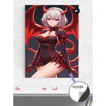 Şeytan Devil Anime Kızı Manga Anime Poster - Afiş - Dekoratif Duvar Posteri