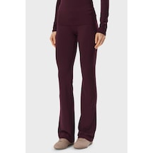 Guess Lotus Slim Fit Yüksek Bel Düz Paça Pantolon V6yb24k4713 Kadın Pantolon V6yb24 K4713 Rgp Bordo