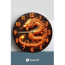 Sessiz Yuvarlak Ahşap Duvar Saati, Kuvars Hareketli 3d Görünümlü 2d Saat Sdw108 Renkli