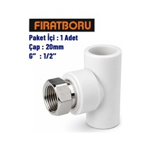 Fırat Döner Başlı Te 20mm, 1/2'', 1 Adet, 7b76020127