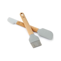 Emsan Soft Silikon Fırça Spatula Seti Gri Gri