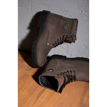 Glaz Hakiki Deri Erkek Bağcıklı Postal Bot, Harley Bot