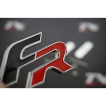 Seat Fr Logo Ön Panjur Vidalı 3D Krom Metal Logo