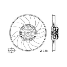 Mahle Cff 313 000s Fan Motoru 200w 350mm Audı A4 A5 Q5 1,8 / 2,0tfsı 2,0 / 3,0tdı 07