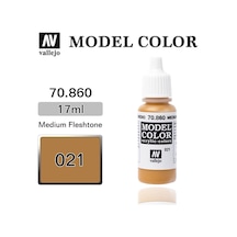 17 Ml. 21 Medium Fleshtone-matt Model Color Serisi Maket Boyası, Vallejo 70860 Standart
