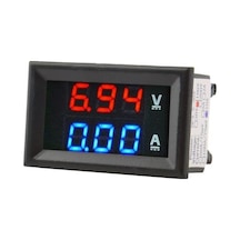 Dijital Ampermetre 0-10a Voltmetre 0-100v - Kasalı