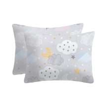 Lief Home Pamuklu Fermuarlı Bebek Yastık Kılıfı 35x45 2 Adet