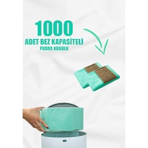 Korbell 16 Lt Kirli Bebek Bezi Kovaları İle Uyumlu 1000 Adet Bebek Bezi Kapasiteli Pudra Kokulu Yerli Çöp Poşeti