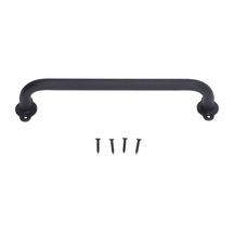 Ahşap Kapı Kolu Mat Siyah Karbon Çelik Garaj Kolu Huiliang