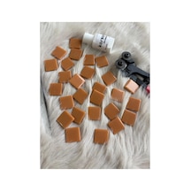 Sanatsal Mozaik Bal Kahve 2,5x2,5cm Mozaik Sanatı Malzeme 100gr