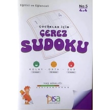 Pisa Çocuklar İçin Çerez Sudoku No 5 - 4 X 4