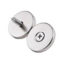 2 Adet Neodyum Mıknatıs 40mm X 5mm Havşa Delikli Güçlü Magnet