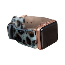 Apple Watch Uyumlu Deri Kordon 42-44-45mm Leopar Leo56n