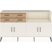 Arges Konsol 4 Raflı 4 Çekmeceli 4 Kapaklı 176x30x99 Aytaşı-aytaşı/çam Aytası/atlas Çam - Aytası