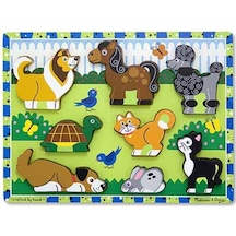 Melissa And Doug Ahşap Tombul Yapboz Evcil Hayvanlar