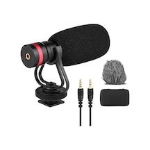 Jms Anti-şok Montajlı 3,5 Mm Trs Ve Trrs Ses Çıkışlı Kardioid Yönlü Kondenser Mikrofon