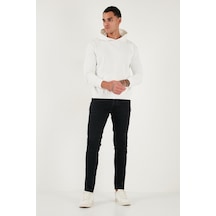 Buratti Pamuklu Slim Fit Normal Bel Dar Paça Jeans Erkek Kot Pantolon 1115C14Napoli Siyah