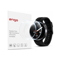 Samsung Galaxy Watch 9 40mm İle Uyumlu Ekran Koruyucu Nano Parlak Çizilmeye Dayanıklı Akıllı Saat Koruması, 9h Kırılmaz Esnek Cam, Hd Şeffaf 2 Adet Sm-l340 Çok Renkli