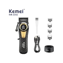 Kemeı Meslek Adam Lcd Akıllı Dijital Ekran Ayarlanabilir Saç Kesme Makinesi, Km-2242