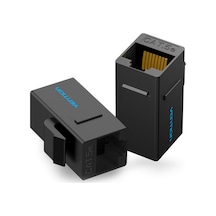 Suofeng Ventıon Rj45 Ağ Kablosu Birleştirici, Cat5 Ağ Kablosunu Uzatmak İçin Altın Kaplama Pimli Abs Malzeme, Siyah Vdd-b07-b