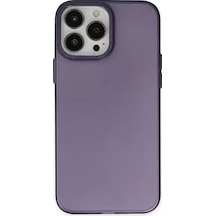 Newface Apple İphone 14 Pro Max Kılıf Modos Metal Kapak - Derin Mor