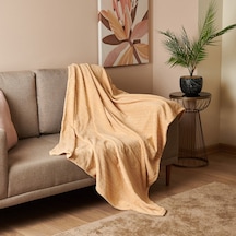 Nuvomonn Wellsoft Koltuk Şalı - Bej - 120x165 Cm Renkli