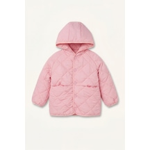 Defacto Çıtçıtlı Kapitone Kapüşonlu Mont Kız Bebek H3571a526aupn149 Pembe-pn149