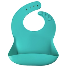 Oioi Silikon Basic Mama Önlüğü Aqua Green