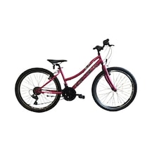 Carraro Speed 242 24 Jant 21 Vites 36 Cm V Fren Dağ Bisikleti Fuşya Beyaz Lila Turkuaz